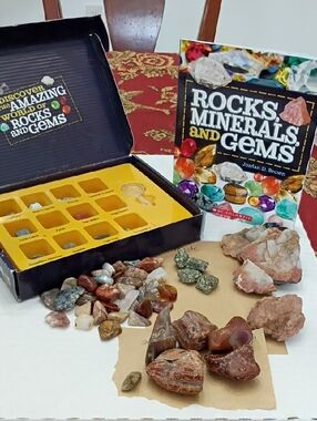 Scholastic Rocks, Minerals & Gems Kit with Yellow Display Tray, Extra Rocks